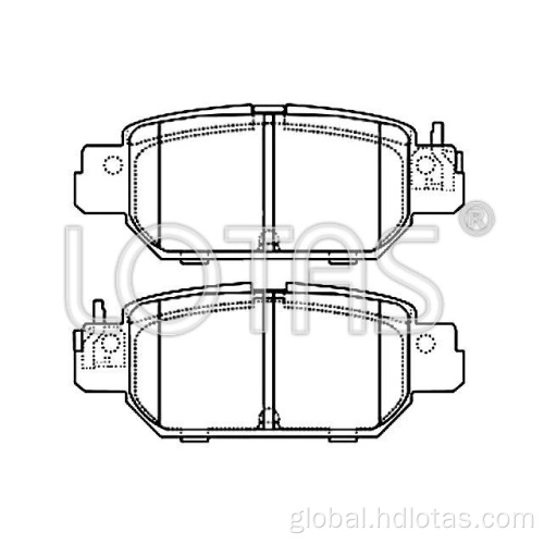 Ceramic Auto Brake Pad Set Factory Brake Pad Car Wholesale for Mazda Manufactory